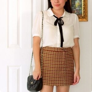 NWOT Anna Sui for Target Retro 70s Wool Mini Skirt size 11